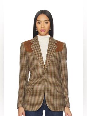 Polo Ralph Lauren Houndstooth Blazer, Size 0